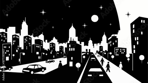 london skyline at night