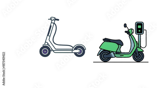 scooter icon vector illustration