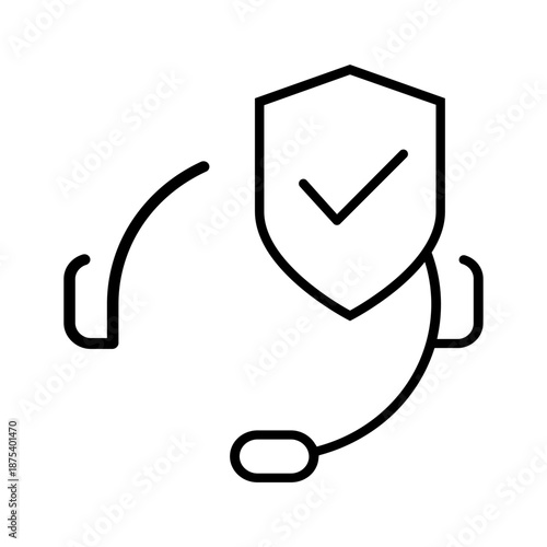 Protection vector icon. Defense Illustration sign.  Security symbol. safety logo.