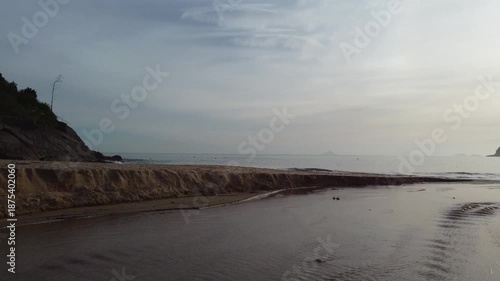Beautiful beach on the Atlantic rainforest coast.