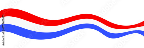 america ribbon design element. red and blue  ribbon