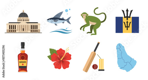 Barbados Icons: National Symbols and Landmarks Collection