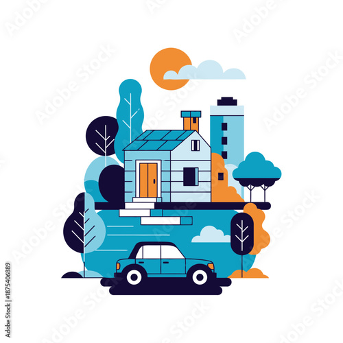 A professional photographer uses a high-quality digital camera to capture a stunning landscape during the golden hour for a premium stock photo collection