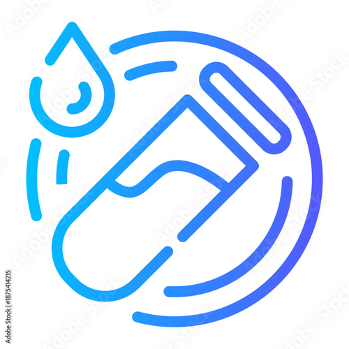 Blood Sample Cup Laboratory Icon	
