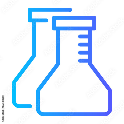 Glass Measuring Cup Laboratory Icon	