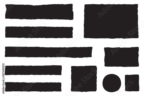 Hand drawn check mark icon set. tick, cross signs for checkbox, checklist, v and x in sketch doodle brush marker checklist symbol. grunge brush style vector illustration