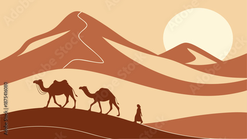 Camel desert