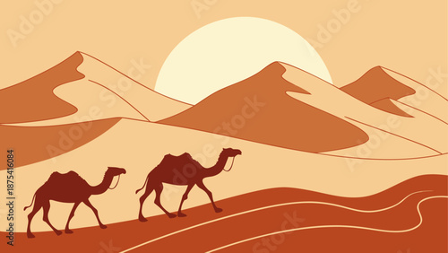 Camel desert