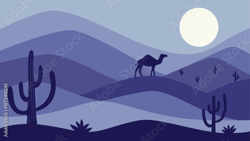 Camel desert