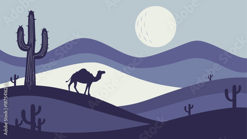 Camel desert
