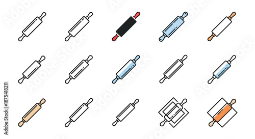 Collection of Various Electronic Resistors Illustrated.