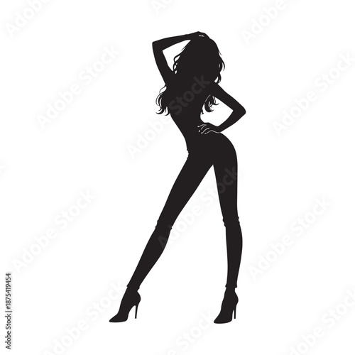 Glamour Female Silhouette Pose
Fashion Model Silhouette Standing
Elegant Woman Silhouette
