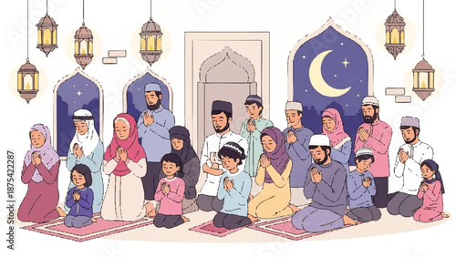 Kitchen Whisk Tool for Ramadhan Muslim Food Preparation Vector Icon