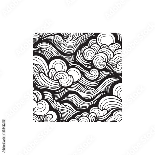 batik mega mendung pattern