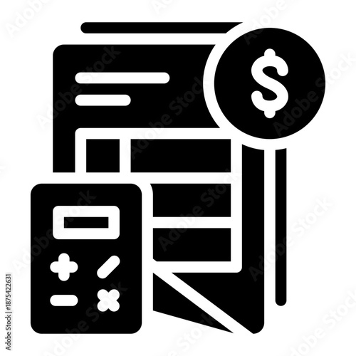 money glyph icon