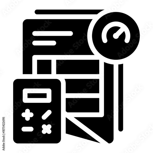 performance glyph icon