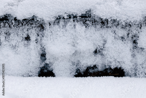 Canvastavla Extreme winter weather snowy background
