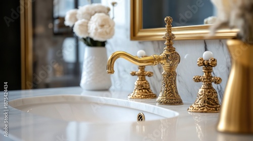 Luxury bathroom vanity faucet