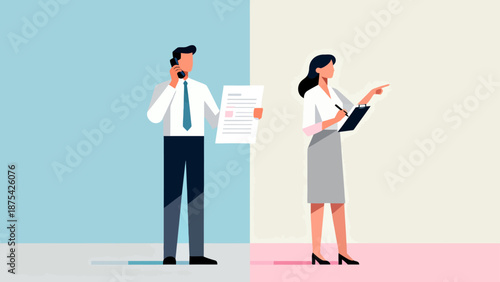 Business people in office setting