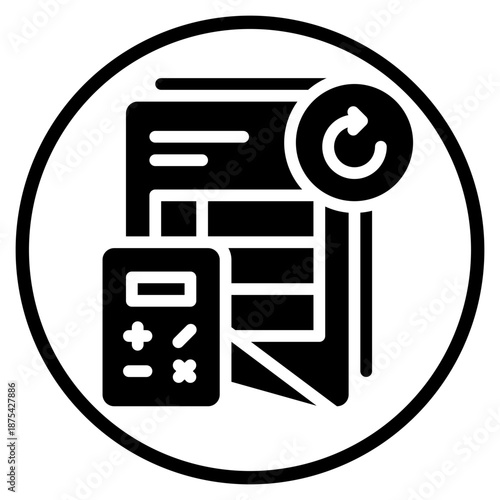 circular arrow glyph icon