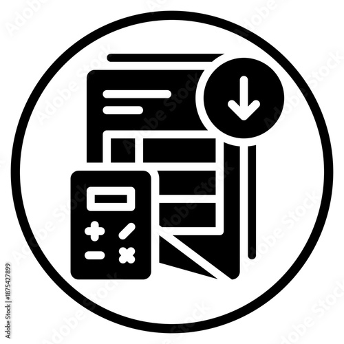 down arrow glyph icon