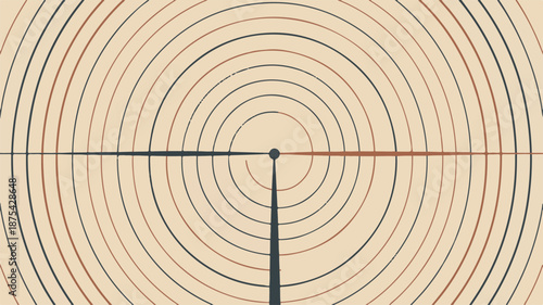 Target with concentric circles and cross target concentric circles pattern shapes