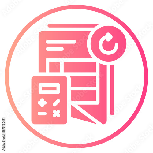 circular arrow gradient icon