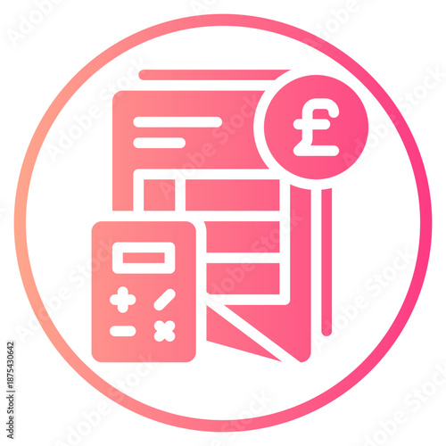 pound gradient icon
