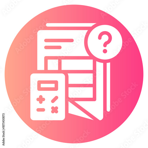 question gradient icon