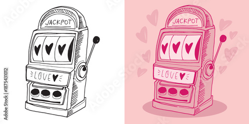 Valentine's Day core. Hand drawn doodle lettering quote about Love. Lettering for t-shirt design, mug print, bag print, clothes fashion. 100% hand drawn vector image.