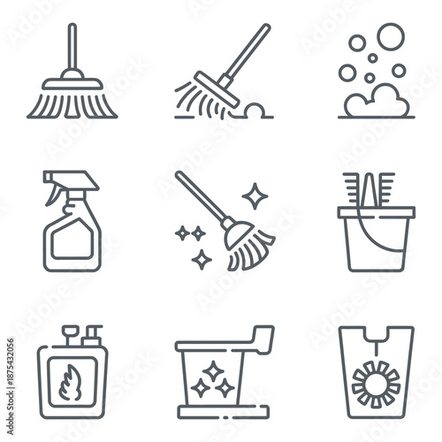 Domestic Cleaning Service and Hygiene Sanitation Tools