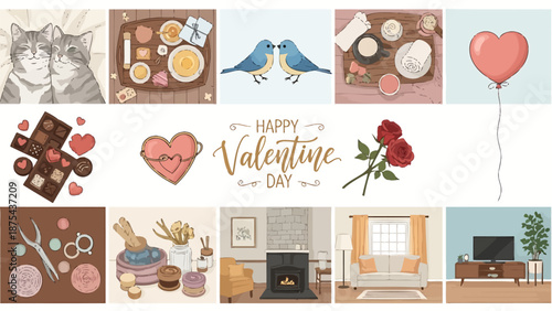 Collection of stylized hand gestures for communication and expression including thumbs up for like v sign for peace ok gesture and hands forming a heart shape for love all depicted with colorful