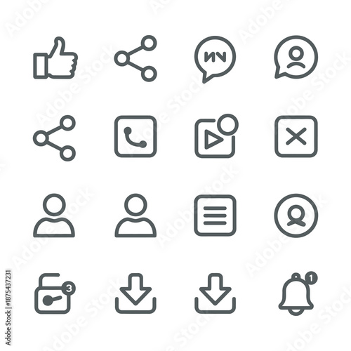 Social Media Interaction and Online Community Symbols