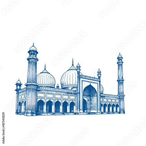 taj mahal silhouette