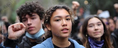 Youth activism sparks wildfire change in buzzing public demonstrations and gatherings.