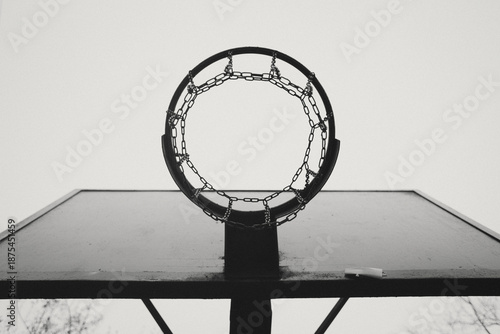 old basketball hoop