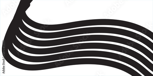 Geometric Abstract Decorative line wave Background. optical art illusion. perspective line stripes with 3d dimensional effect