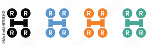 Car manual shift lever icon, colorful gearshift symbol for automotive branding, driving controls, transmission system, vehicle mechanics and dashboard design.