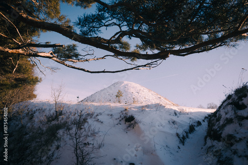snow covered hill