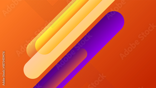 Modern Abstract Diagonal Line Background Minimalist Geometric Shapes Orang Purple Gradient Colorful Design. Good for Website Banners, Corporate Presentations, Branding, Posters, Social Media, and Prof