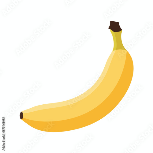 Yellow Banana Fruit Illustration