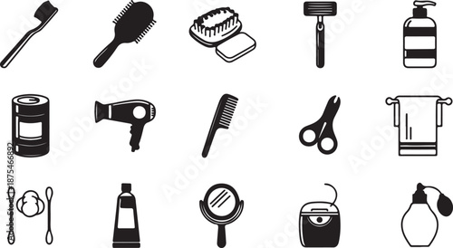 Collection of various personal care and beauty items