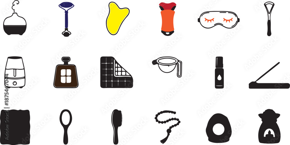 Obraz premium Collection of various objects and tools