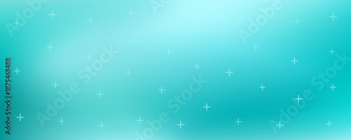 Plus hospital pattern background with smooth teal gradient