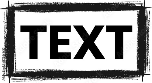 Box Brush Frame Rough Shape Set Text Box Frame Rough Grunge Square Paint