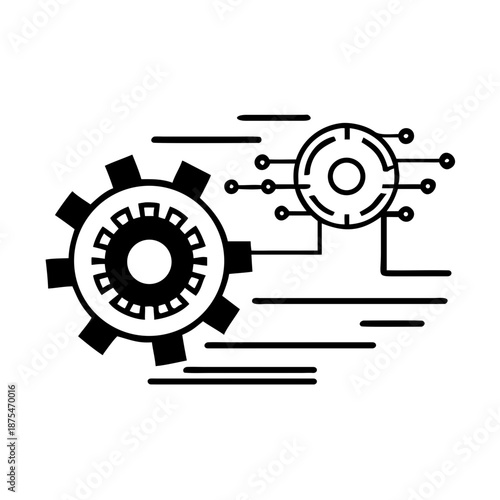 AI Performance Speed and Automation Icon