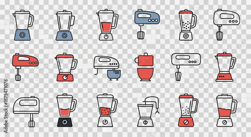 Collection of Various Blender Icons and Illustrations.