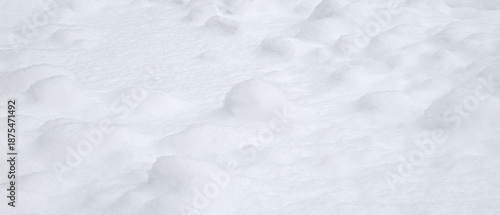 Abstract white snow texture background for wallpaper banner template page design © Aleksandr Matveev