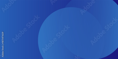 Abstract blue background with circles. Vector illustration