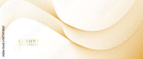 Abstract beautiful motion gold background design. Modern wave digital illustration. vector